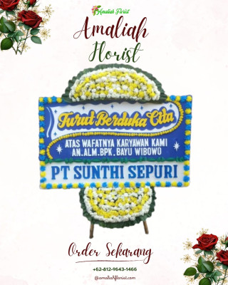 Papan Bunga Duka di Singkawang Selatan