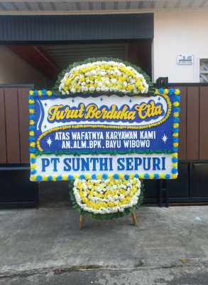 Papan Bunga Duka di Singkawang Selatan