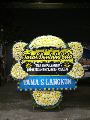 Papan Bunga Duka di Singkawang Selatan